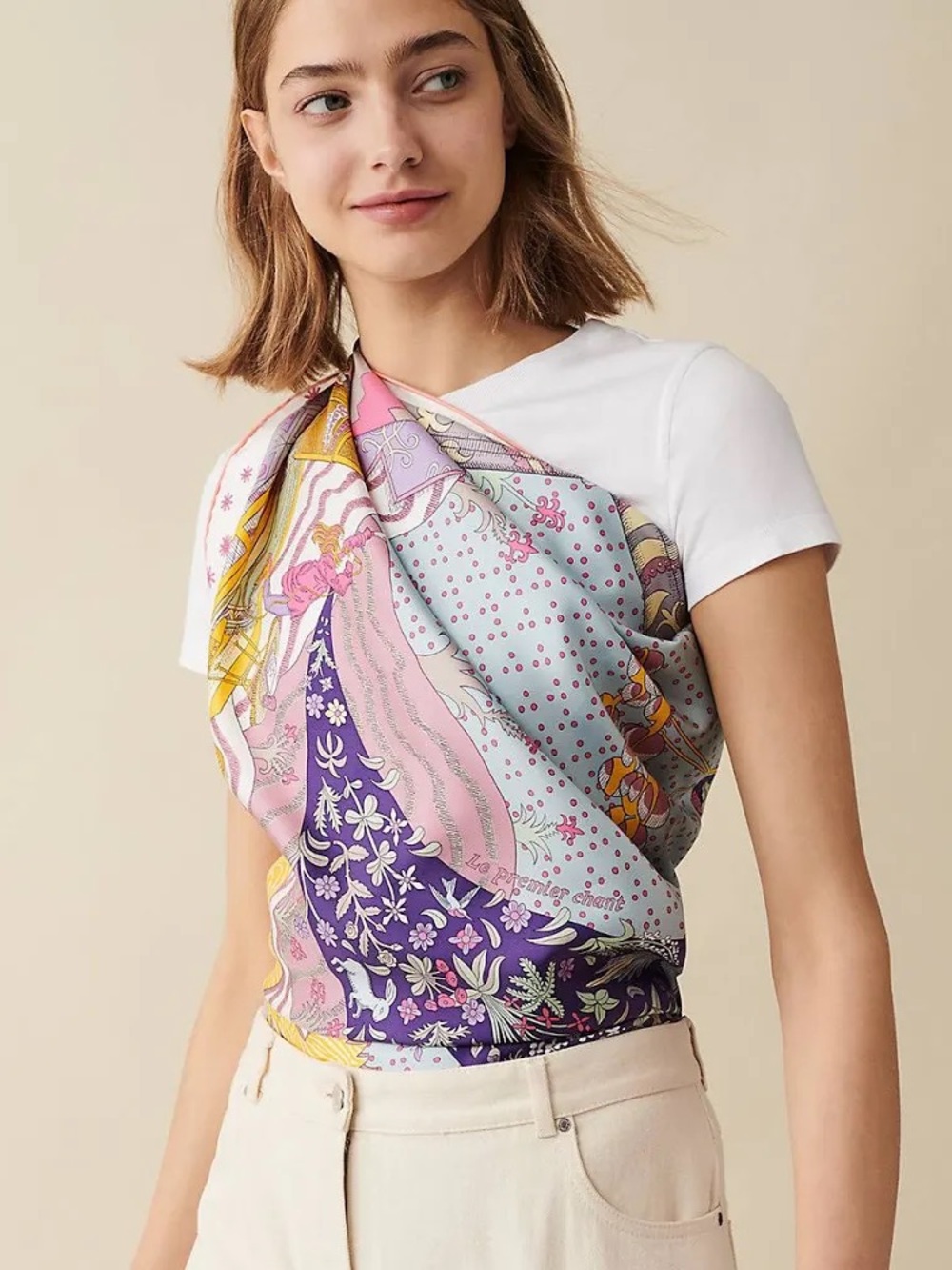 NIB Hermes Le Premier Chant 90 scarf